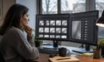Editore digitale controlla le impostazioni di visibilità di un sito web